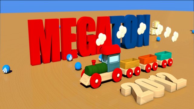 toy train 3D Model .c4d .max .obj .3ds .fbx .stl .blend 