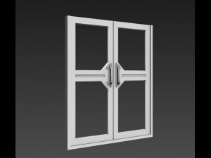 glass door Model 3D