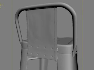tolix marais low back bar 3D Model
