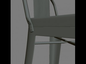 tolix marais low back bar 3D Model