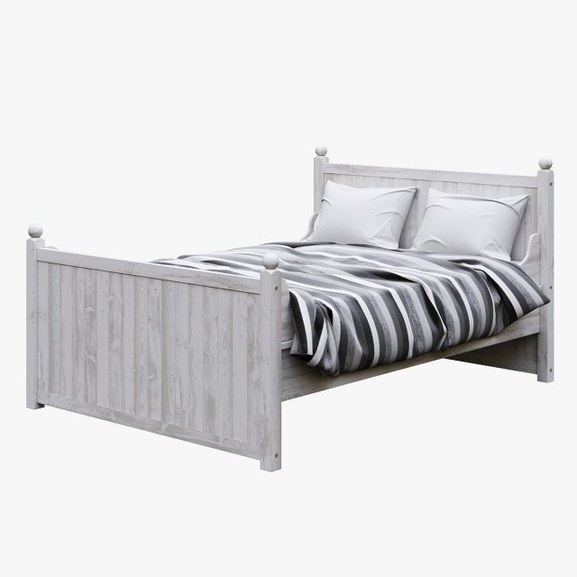 ikea hurdal bed 3D Model .c4d .max .obj .3ds .fbx .stl .blend 