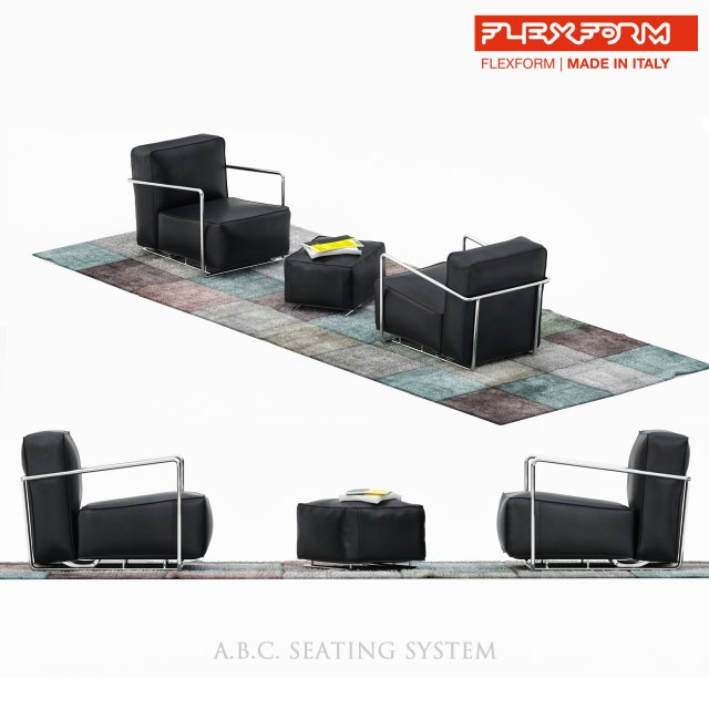 3d flexform abc set Modello 3D .c4d .max .obj .3ds .fbx .stl .blend 