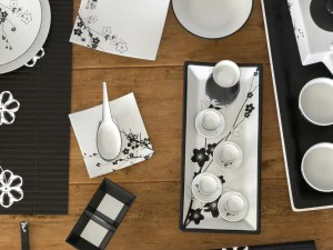 a set of dishes in the japanese style 3D Model