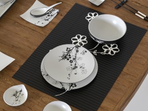 a set of dishes in the japanese style Model 3D
