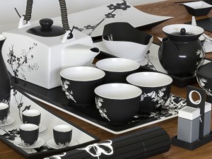 a set of dishes in the japanese style Model 3D
