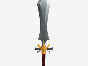 ローポリの剣 3Dモデル