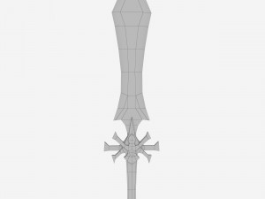 low poly sword Modelo 3D