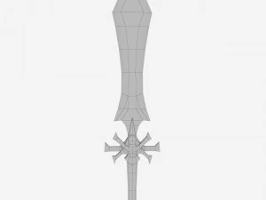 low poly sword 3D Model