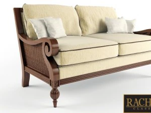sofá susan clássico rachlin Modelo 3D