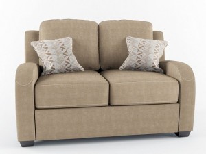 ashley furniturecirca taupe loveseat 3D मॉडल