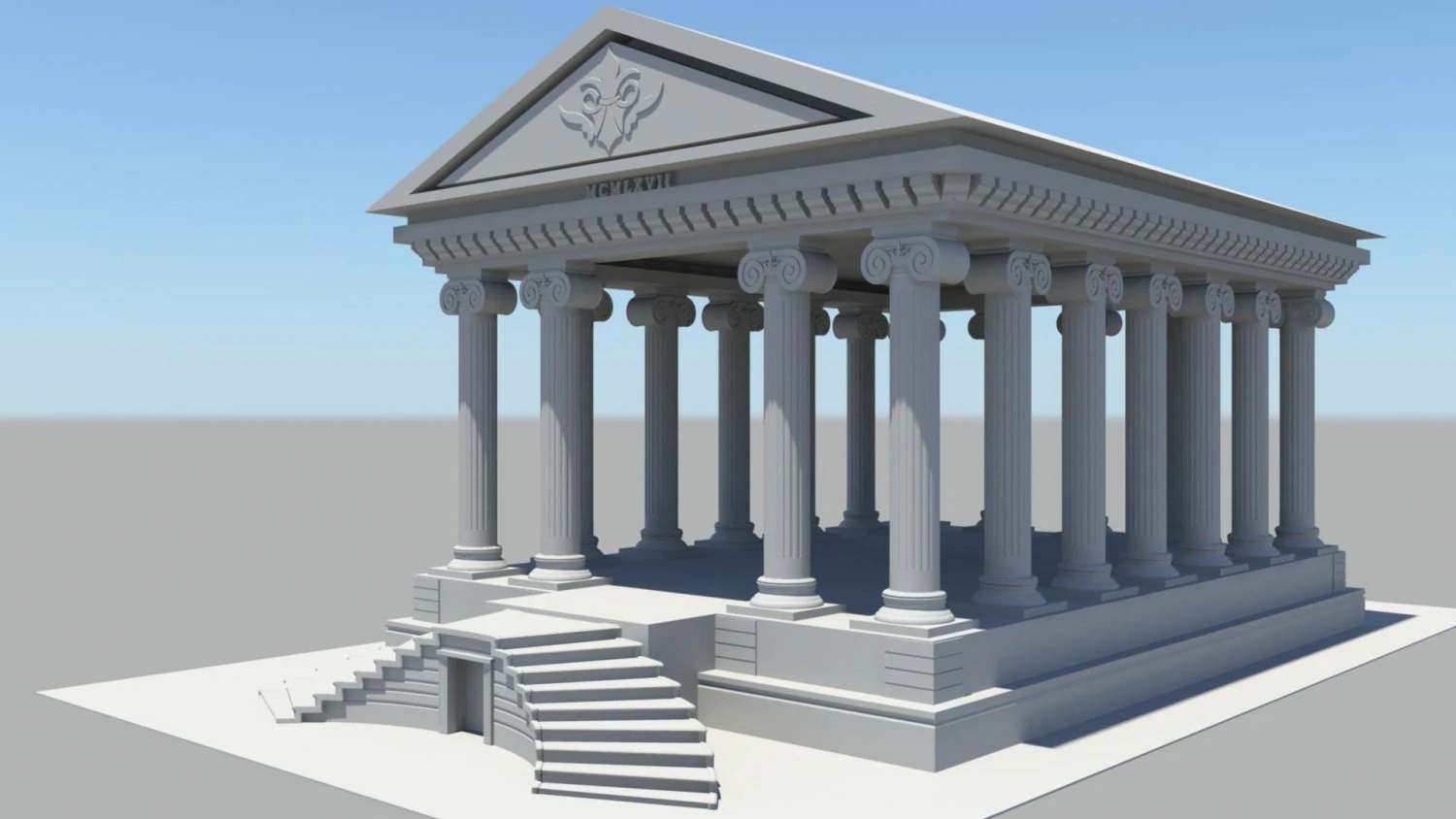 greekcolumn 3D Model .c4d .max .obj .3ds .fbx .stl .blend 