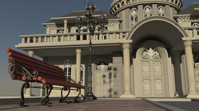bench 3D 模型 .c4d .max .obj .3ds .fbx .stl .blend 