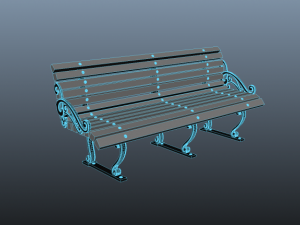 bench 3D 模型