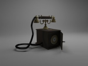old telephone 3D Model