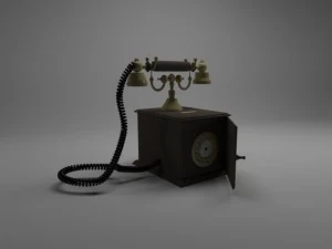 stary telefon Model 3D