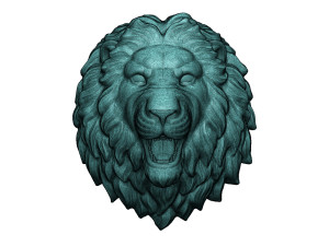 Lion head sculpture Modelo de impresión 3D
