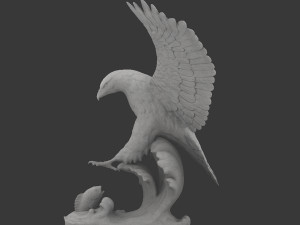 Eagle statue 3D 模型