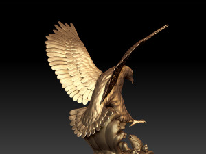 Eagle statue 3D 模型