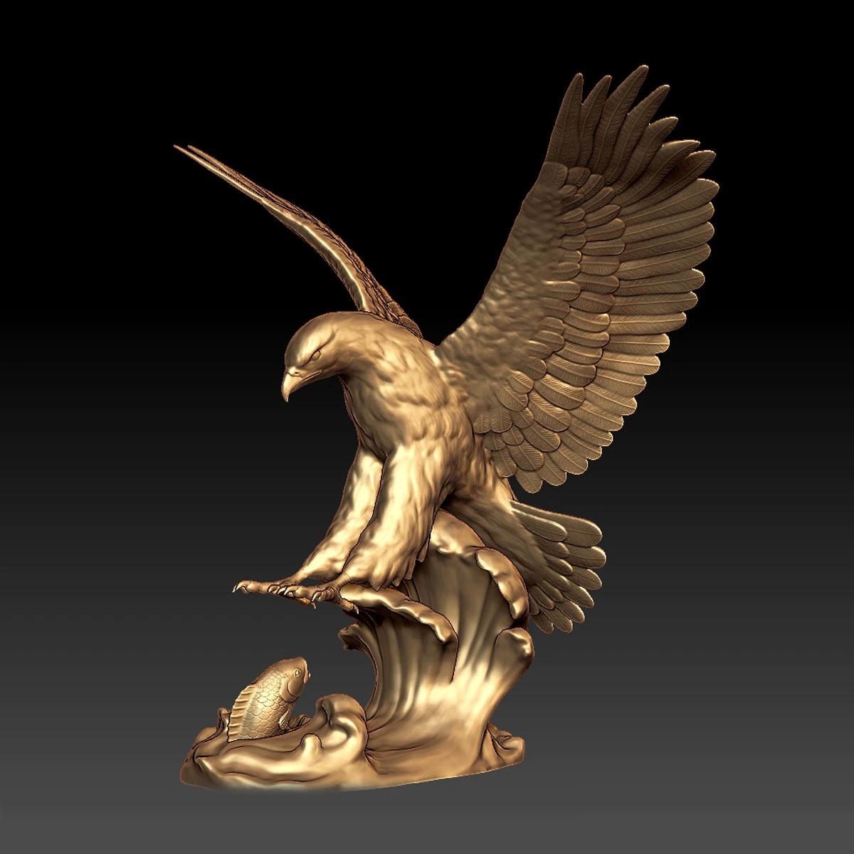 Eagle model 3D Print Model .c4d .max .obj .3ds .fbx .stl .blend 