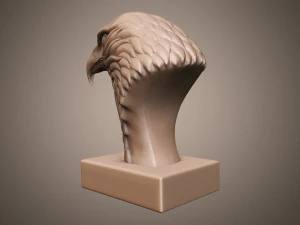 Eagle head sculpture 3D Print Model