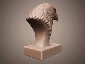Eagle head sculpture Modello di stampa 3D