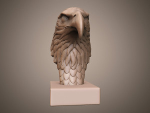 Eagle head sculpture Modello di stampa 3D