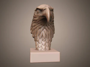 Eagle head sculpture 3D Print Model