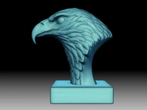 Eagle head sculpture 3D Print Model