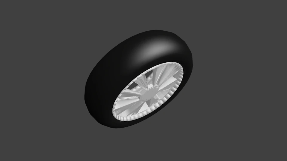 slick wheel 3D Model .c4d .max .obj .3ds .fbx .stl .blend 