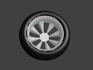 slick wheel 3D 模型