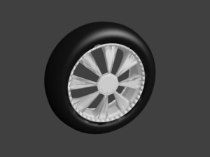 slick wheel 3D 模型
