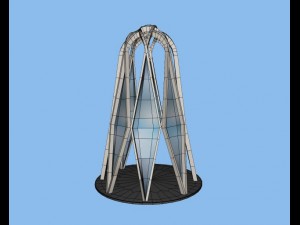 Khayyam tomb 3D-Modell