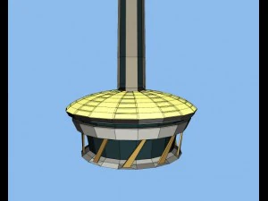 Milad tower 3D Model