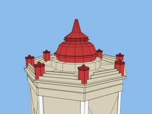 Clock square 3D Model