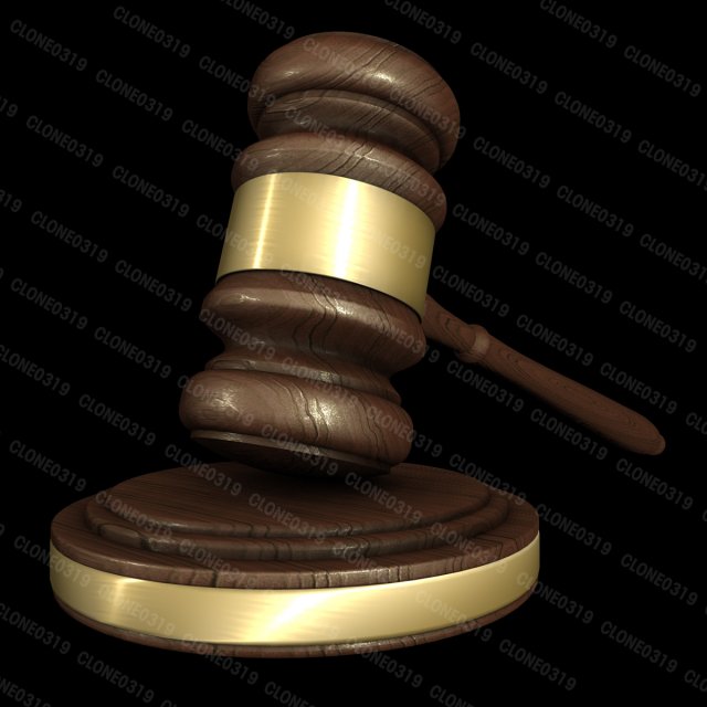 law gavel 3Dモデル .c4d .max .obj .3ds .fbx .stl .blend 