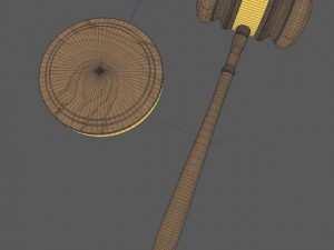 law gavel 3Dモデル