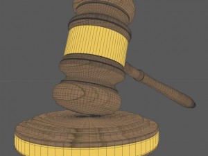 law gavel 3Dモデル