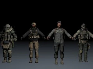 임무 수행자 3D 모델