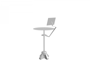 computertable for coffeeshops 3D Модель