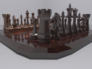 chess set Modèle 3D