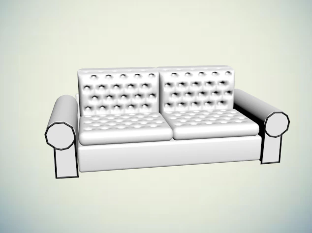 white chair 3D Model .c4d .max .obj .3ds .fbx .stl .blend 