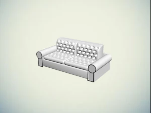 white chair 3D Model