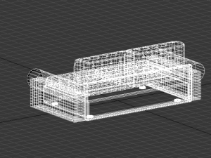 white chair Modelo 3D