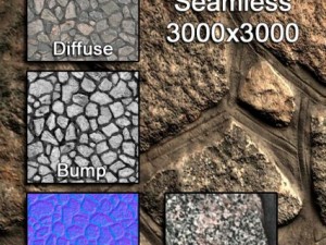 granite rubble 01 CG Tekstury