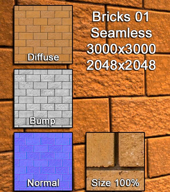 bricks 01 CG Textures .c4d .max .obj .3ds .fbx .stl .blend 