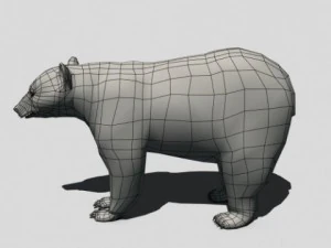 black bear animated 3D Model