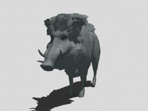 wild zwijn 3D Model