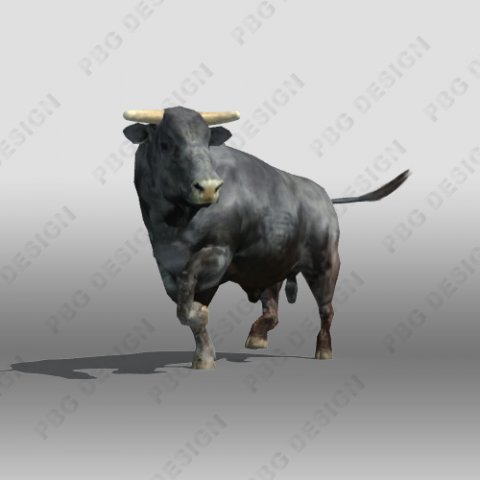 bull Modelo 3D .c4d .max .obj .3ds .fbx .stl .blend 