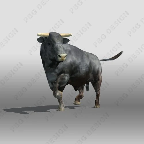 Stier 3D Modell .c4d .max .obj .3ds .fbx .stl .blend 