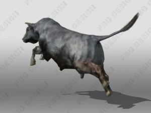 Stier 3D Modell